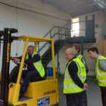 Forklift training in progress